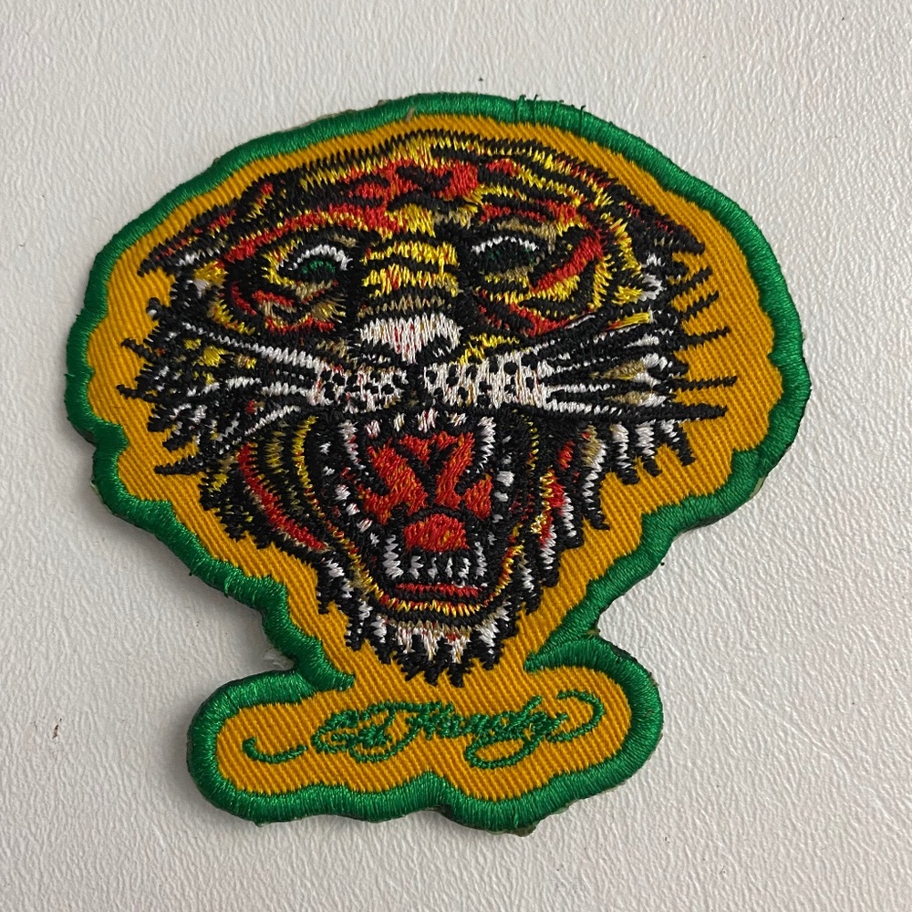 Ed Hardy Tiger Iron on Patch Applique Embroidered Sewing (Small)